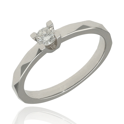 Fehér arany gyűrű 50-es méret (B42199_3I)